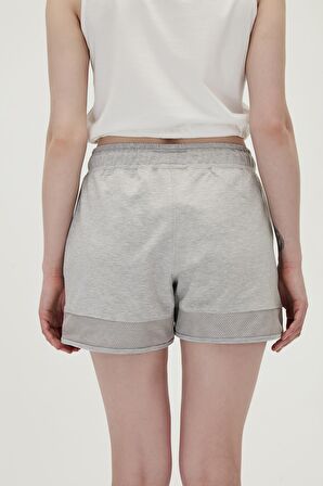 Bad Bear Kadın Gri Melanj Şort Parıs Sweatshort