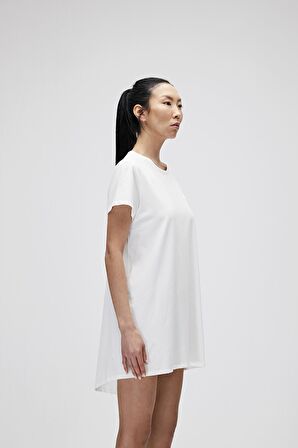 Candice Dress Off-White Beyaz Kadın Elbise T-Shirt