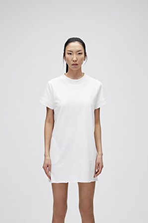 Lily Dress Off-White Beyaz Kadın Elbise T-Shirt