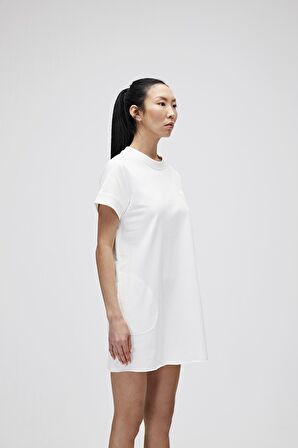 Lily Dress Off-White Beyaz Kadın Elbise T-Shirt