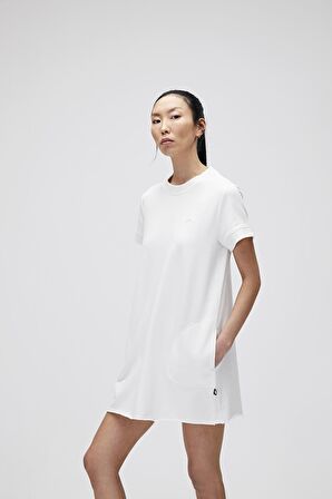 Lily Dress Off-White Beyaz Kadın Elbise T-Shirt