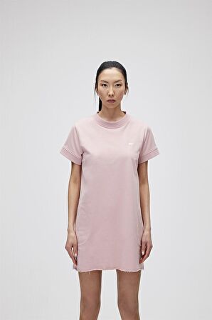 Lily Dress Pudra Pembe Kadın Elbise T-Shirt