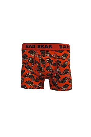 Chocolate Crimson Red Kırmızı Çikolata Desenli Erkek Boxer