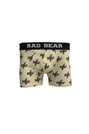 Voltage Off-White Beyaz Desenli Erkek Boxer