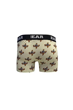 Voltage Off-White Beyaz Desenli Erkek Boxer