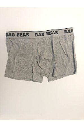Basic Gri Melanj Erkek Boxer