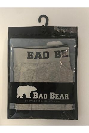 Basic Gri Melanj Erkek Boxer
