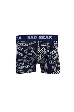 Secret Lacivert Desenli Erkek Boxer