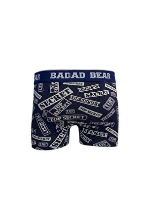 Secret Lacivert Desenli Erkek Boxer