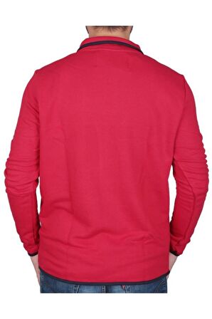 Bad Bear Fermuarlı Yaka Kırmızı Erkek Sweatshırt 21.02.12.029 BACKUP HALF-ZIP