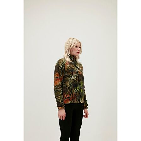 Bad Bear 21.04.21.001_Equinox Full  Dik Yaka  Normal Kalıp Baskılı Haki Kadın Polar Sweatshirt