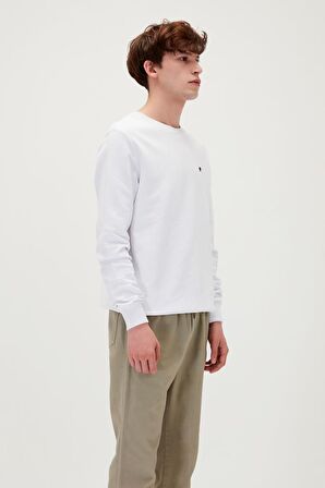 Bad Bear PRESAGE Erkek Sweatshirt 20.02.12.012 BEYAZ-L