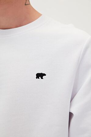 Bad Bear PRESAGE Erkek Sweatshirt 20.02.12.012 BEYAZ-XXL