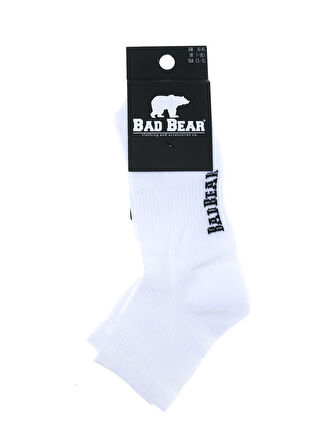 Bad Bear Beyaz Erkek Çorap BEAR TALL