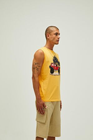 Bad Bear Erkek Hardal Atlet Days Off Tank-Top