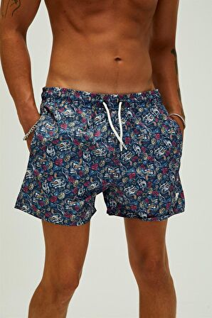 FARAWELL SWIMSHORT LACİVERT