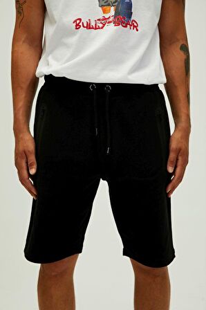 Miles SweatShorts Siyah Erkek Şort
