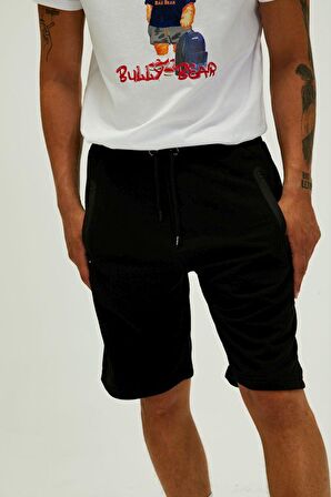 Miles SweatShorts Siyah Erkek Şort