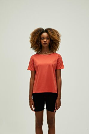 Nidra T-Shirt Ginger Tarçın Basic Kadın Tişört