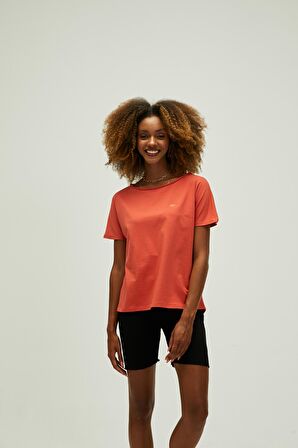 Nidra T-Shirt Ginger Tarçın Basic Kadın Tişört