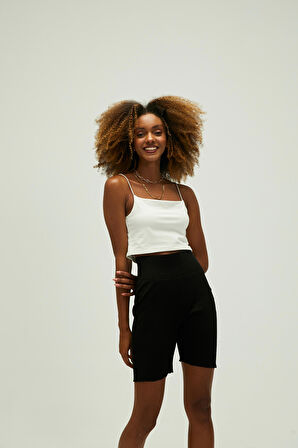 Vinyasa Crop-Top Off-White Beyaz Kadın Atlet