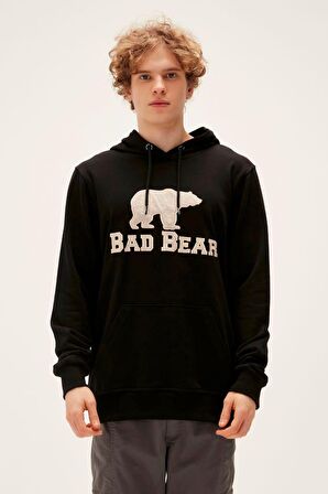 Bad Bear Erkek Siyah Hoodie Brand Hoodıe