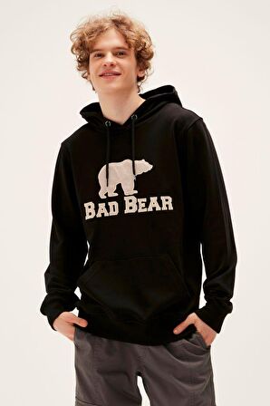 Bad Bear Erkek Siyah Hoodie Brand Hoodıe