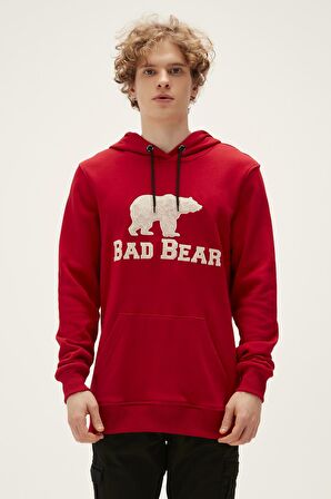 Bad Bear Erkek Parlak Kırmızı Hoodie Brand Hoodıe