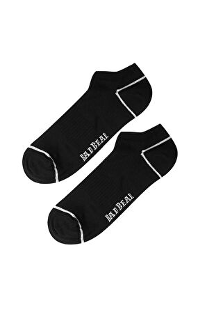 Cross Ankle Siyah Unisex Kısa Çorap