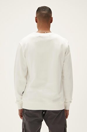 Bad Bear Erkek Kırık Beyaz Sweatshirt You Know Crewneck