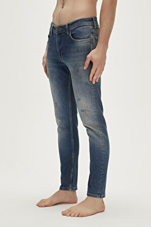 Xavier Jeans Okyanus Mavi Erkek Denim Pantolon