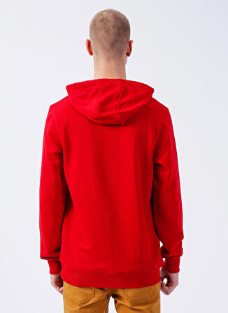 Bad Bear Bisiklet Yaka Kırmızı Erkek Sweatshırt 22.02.12.014 PUCKER BEAR HOODIE