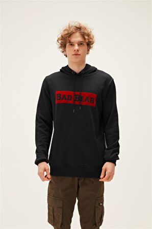 Flog Hoodie Siyah 3D Baskılı Kapüşonlu Erkek Sweatshirt