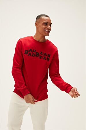 Bad Bear Counter Erkek Kırmızı Sweatshirt