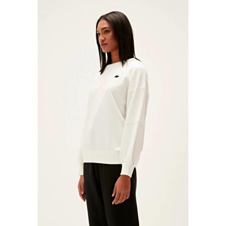 Phoebe Crewneck Off-White Beyaz Kadın Sweatshirt
