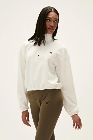 SCARLETTE HALF ZIP OFF-WHITE