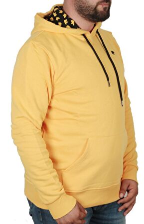 Bad Neck Hoodie Hardal Kapüşonlu Erkek Sweatshirt