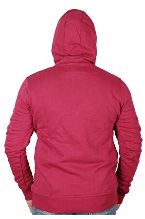 Bad Neck Hoodie Lava Kırmızı Kapüşonlu Erkek Sweatshirt