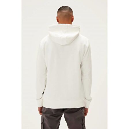 Pause Hoodie Off-White Beyaz Baskılı Kapüşonlu Erkek Sweatshirt