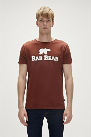 Bear Tee T-Shirt Woody Kahverengi Logo Baskılı Erkek Tişört 