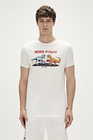 BOSS T-SHIRT BEYAZ