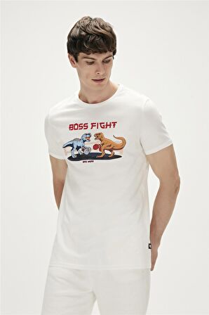 BOSS T-SHIRT BEYAZ