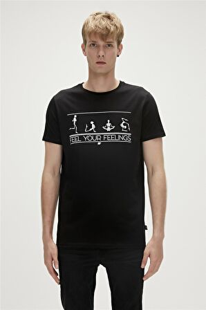 Bad Bear Baskılı Siyah Erkek T-Shirt 23.01.07.025_FEEL YOU t-shirt