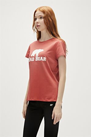 Logo Tee T-Shirt Ginger Tarçın Baskılı Kadın Tişört