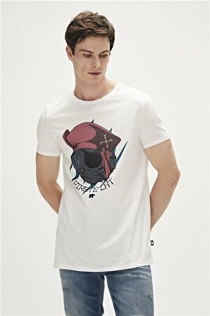 Bad Bear Baskılı Beyaz Erkek T-Shirt 23.01.07.021_PIRATE t-shirt