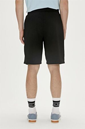 Re-Axel Recycle SweatShorts Siyah Erkek Şort
