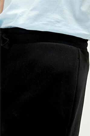 Re-Axel Recycle SweatShorts Siyah Erkek Şort
