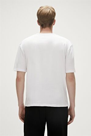 Bad Bear Baskılı Beyaz Erkek T-Shirt 23.01.07.001_RE-BEAR T-SHIRT