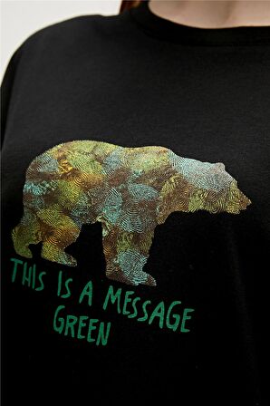 RE-FINGER t-shirt SİYAH