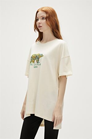 RE-FINGER t-shirt ŞEKER BEYAZI